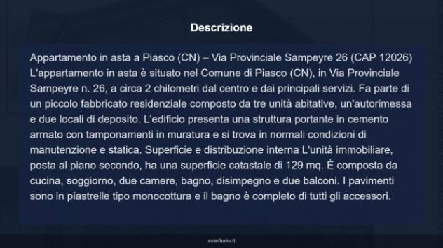 Immobile in asta di 129 m² in vendita a Piasco - Foto 14