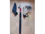 Canna Carbonio Bolognese Okuma 4,5 metri Mulinello e accessori da pesca