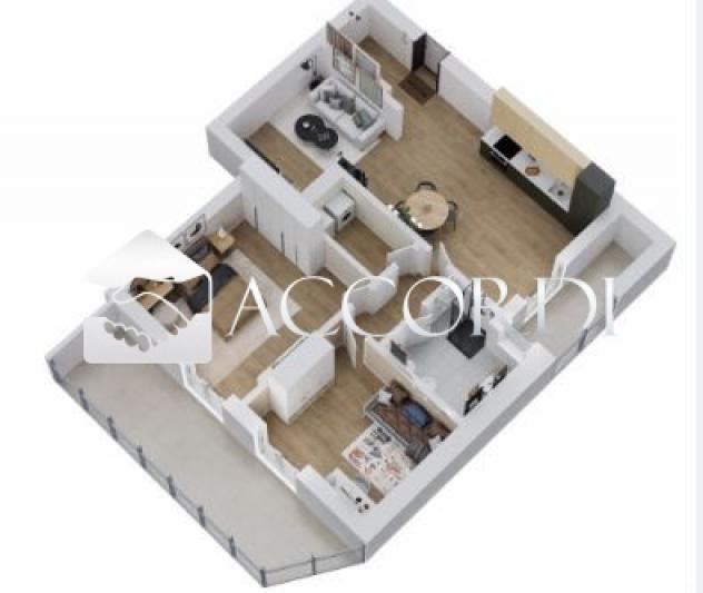 APPARTAMENTO di 5 vani e di 95 mq (MONTEBELLUNA) rif. BL031 - Foto 2