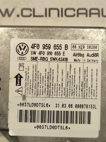 CENTRALINA AIRBAG AUDI A6 Berlina Serie C6 (4F2) 4F0959655B BMK (0412) - Foto 2