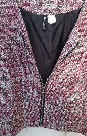 GIACCA TESSUTO BOUCLE’ ROSA/BIANCO - Foto 3