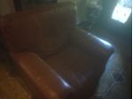 Coppia poltrone vintage in pelle