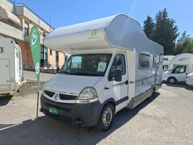 CAMPER KNAUS RENAULT MANSARDATO 6 POSTI DINETTE LETTO MATRIMONIALE GARAGE CLIMATIZZATORE FOTOVOLTAICO CAMPEGGIO USATI GENERALI 1541 - Foto 3