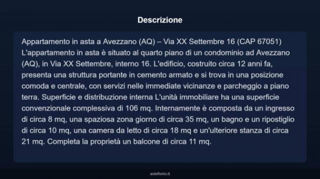 Immobile in asta di 106 m² in vendita a Avezzano - Foto 4
