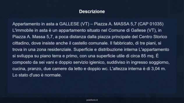Immobile in asta di 85 m² con più di 5 locali in vendita a Gallese - Foto 13