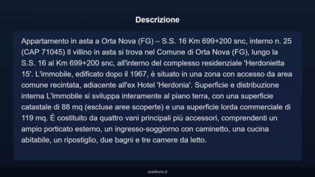 Immobile in asta di 88 m² con più di 5 locali in vendita a Orta Nova - Foto 6