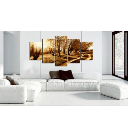 Quadro Vialetto Nella Foresta 100x50 E 200x100 ARREDALACASA - Foto 2