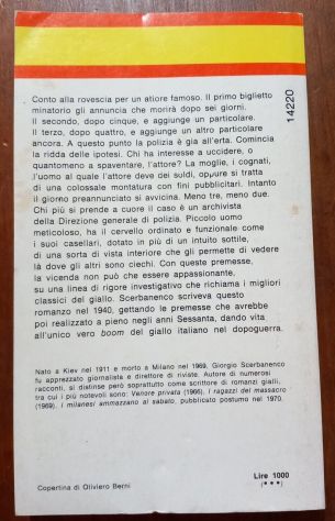 SEI GIORNI DI PREAVVISO, Giorgio Scerbanenco, MONDADORI 1977. - Foto 5