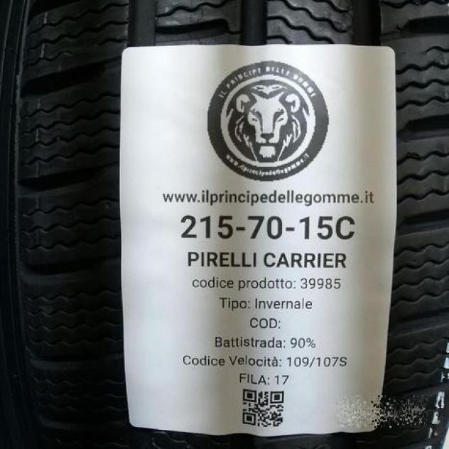 2 gomme 215 70 15c pirelli a39985 - Foto 2