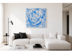 Quadro dipinto a mano Jackson Pollock moderno contemporaneo