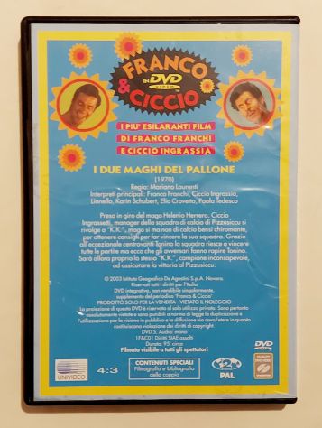 DVD I DUE MAGHI DEL PALLONE Franco Franchi, Ciccio Ingrassia DeAgostini, 2003 - Foto 2