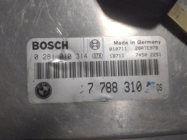 KIT CENTRALINA MOTORE BMW SERIE 5 E39, 3.0 DIESEL, CODICE : 0281010314 BOSCH 02 - Foto 5