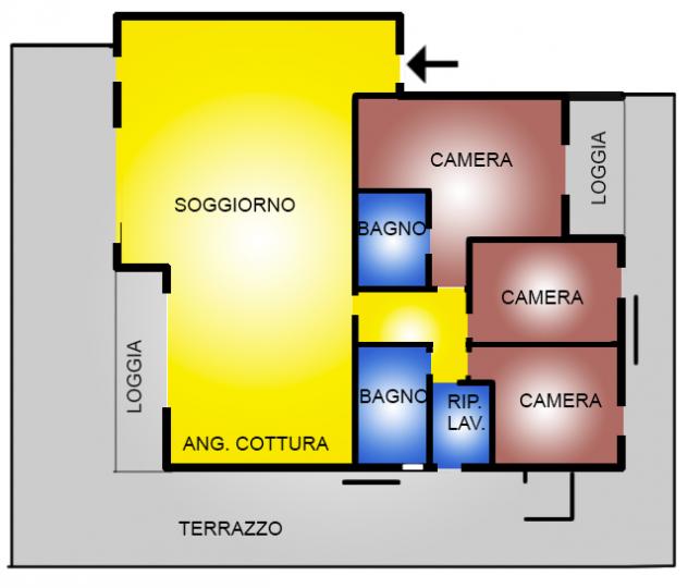 Attico in vendita a Camposampiero
