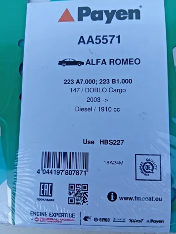 Payen Guarnizione Testata Alfa Romeo Fiat Lancia Doblo Cargo Saab AA5571 - Foto 2