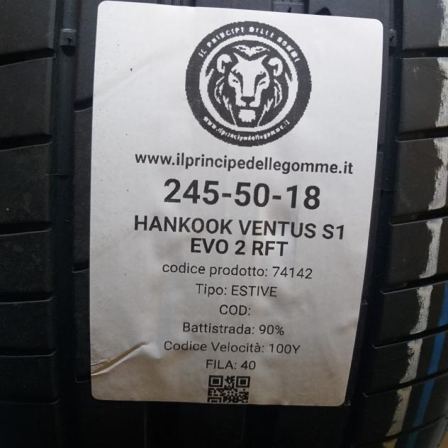 2 GOMME 245 50 18 HANKOOK A74142 - Foto 2