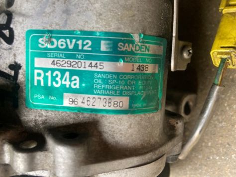 Compressore climatizzatore Peugeot 206 1.4 benzina del 2005 (9646273880) - Foto 5