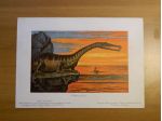 Serie di 8 litografie Harder-Bölsche: Tiere der Urwelt