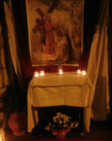 Panche per chiesa private e zona di preghiamo