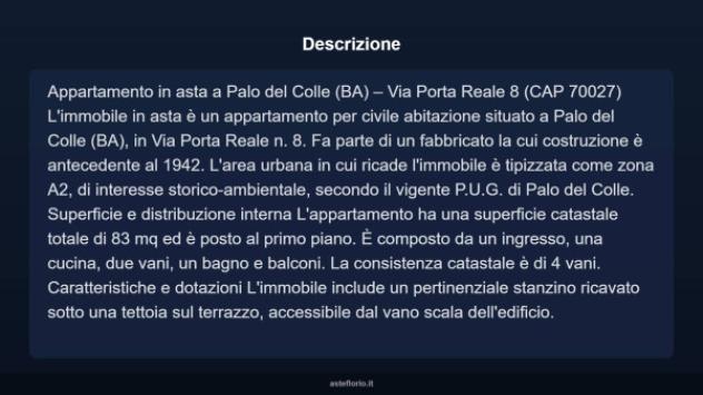 Immobile in asta di 83 m² in vendita a Palo del Colle - Foto 4