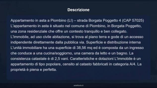 Immobile in asta di 38 m² in vendita a Piombino - Foto 9