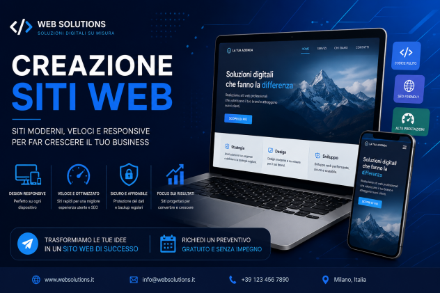 ?SITI WEB PROFESSIONALI PER LA TUA ATIVITÀ A PARTIRE DA 500€