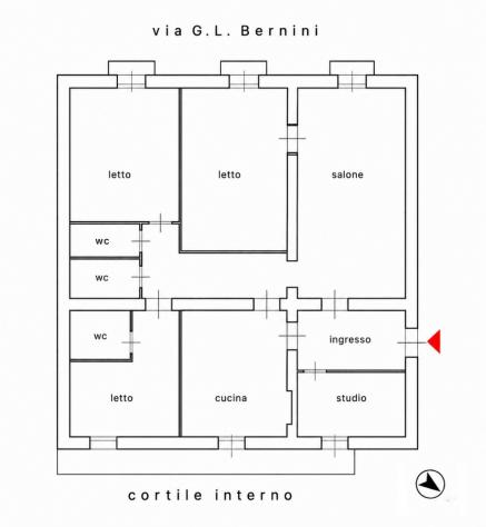 APPARTAMENTO di 10 vani e di 186 mq (NAPOLI) rif. NAVOGB - Foto 19