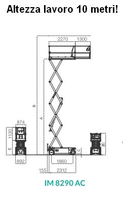Piattaforma aerea verticale elettrica Imer Iteco IM8290AC - Foto 5