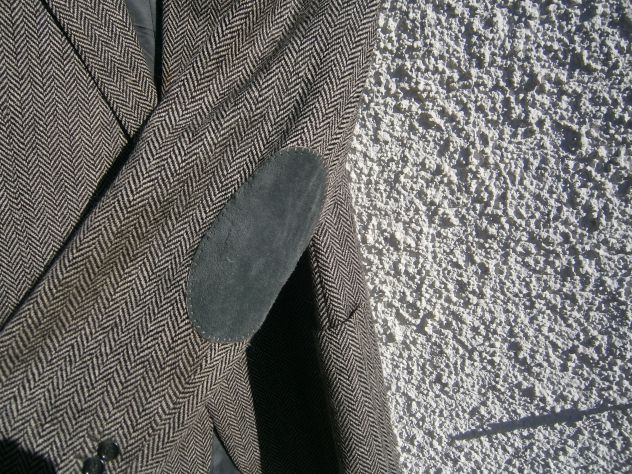 Giacca uomo sartoriale KENTISCH spigato grigio di pura lana T. 54 - Foto 2