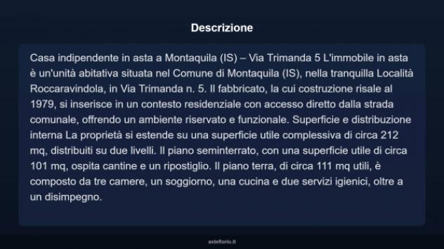 Immobile in asta di 212 m², box auto in vendita a Montaquila - Foto 7