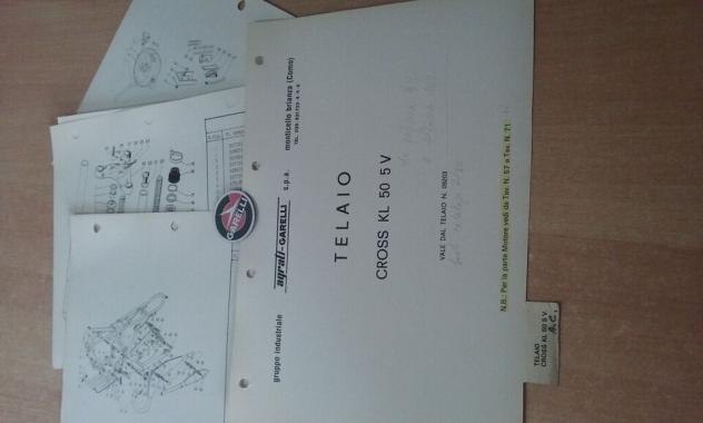 Catalogo ricambi Garelli KL cross 50 5V a.c. Telaio GR