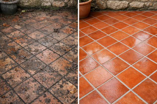Pulizia pavimenti esterno con idropulitrice