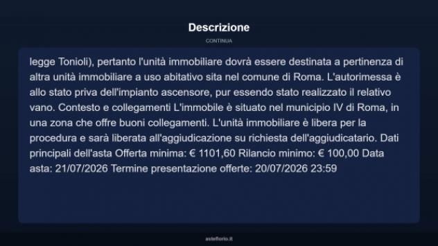 Immobile in asta di 13 m² in vendita a Roma - Foto 9