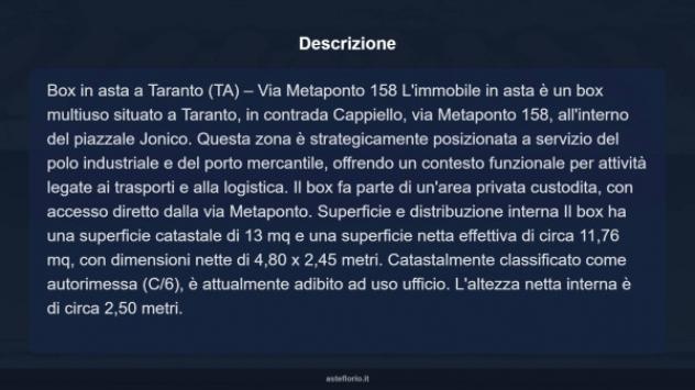 Immobile in asta di 13 m² in vendita a Taranto - Foto 5