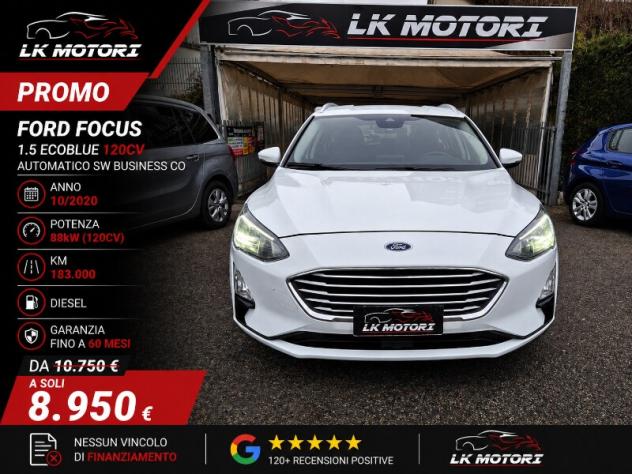 FORD Focus 4ª serie Focus 1.5 EcoBlue 120 CV automatico SW Business Co-Pilot - Foto 5