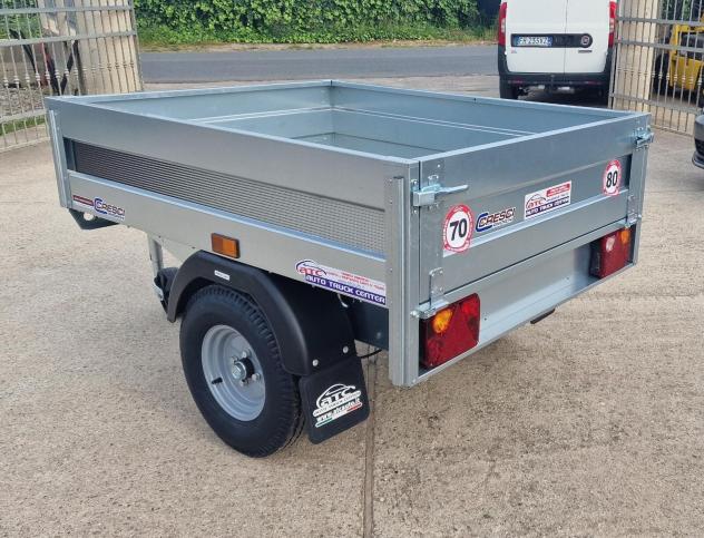 Rimorchio Cresci B3 450 Kg cm142x111x34H con freni - Foto 6