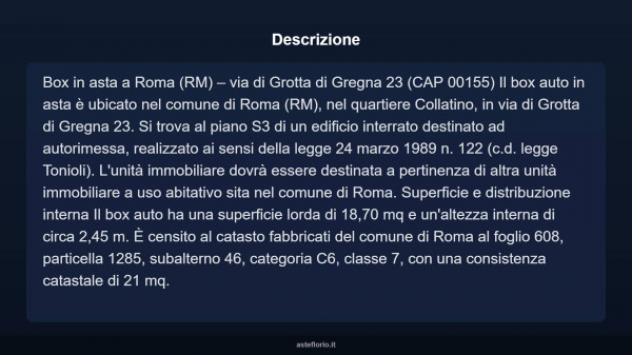 Immobile in asta di 18 m² in vendita a Roma - Foto 3