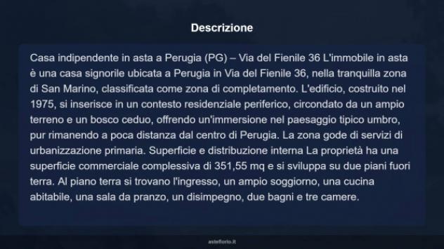Immobile in asta di 351 m² con più di 5 locali e box auto in vendita a Perugia - Foto 12
