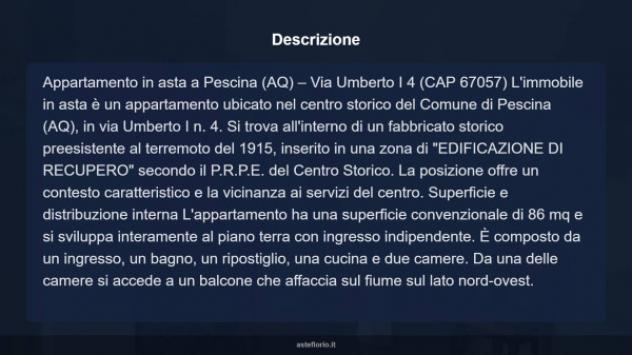 Immobile in asta di 86 m² in vendita a Pescina - Foto 18