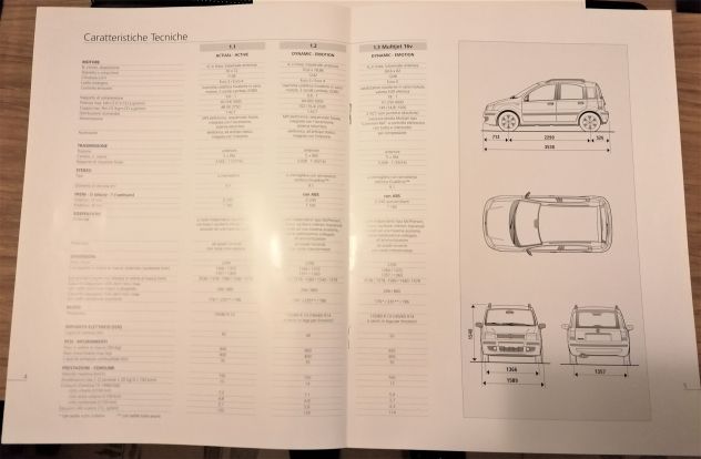 3 brochure Fiat Panda 2005 originali 2ª serie depliant cataloghi. Ottimo stato - Foto 6