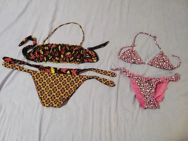 lotto 7 costumi Calzedonia bambina 7 anni. 6 costumi 2 pezzi bikini  1 costume s - Foto 3