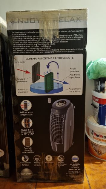 Raffrescatore Ventilatore Macom Typhoon Aria Acqua Disponibile per acquisto - Foto 8