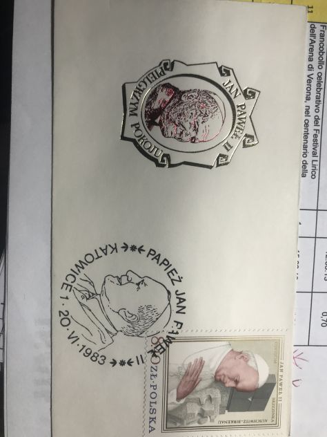 16 buste polacche dedicate al viaggio apostolico del S.S. Giovanni Paolo II - Foto 10