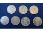Lotto 311- danimarca 1 krone 7 monete vedi descrizione e foto