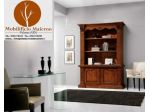 Mobili Classici In Legno Libreria 2 porte e 2 ripiani stile arte povera Cod11427