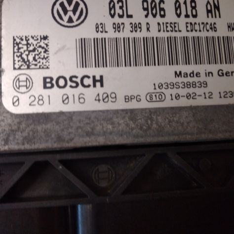 CENTRALINA MOTORE VW VOLKSWAGEN BOSCH 0 281 016 409, 0281016409, 03L 906 018 AN, - Foto 5