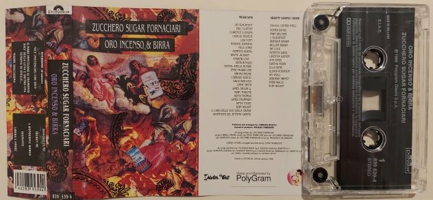 Musicassetta Zucchero Sugar Fornaciari Oro Incenso&Birra Etichetta: Polydor,1989 - Foto 3
