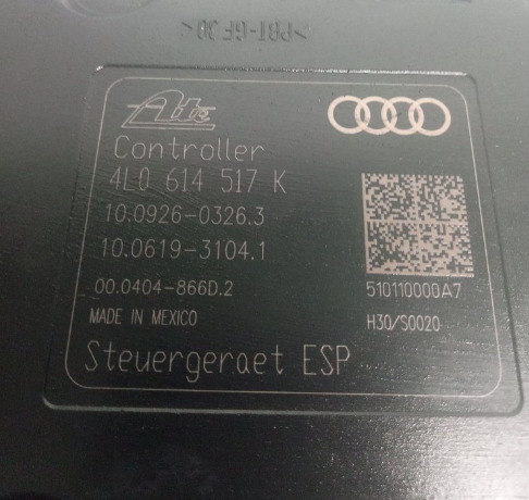 4L0614517K Audi Q7 3.0 centralina ABS gruppo pompa ATE - Foto 3
