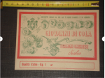 etichetta antica vintage pubblicità pasta GIOVANNI DI COLA termini imerese 800