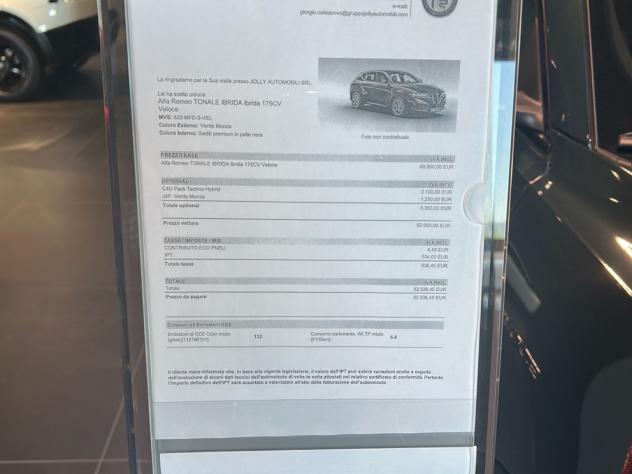 Alfa Romeo Tonale 1.5 Hybrid 175cv TCT7 Veloce - Foto 9
