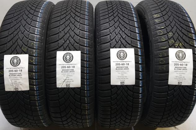 4 GOMME 205 60 18 BRIDGESTONE A61053